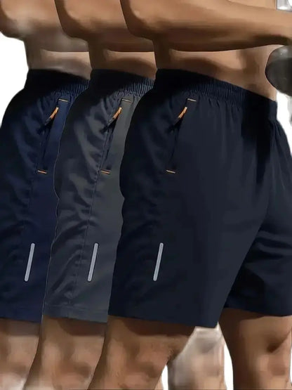 Men’s breathable summer sports shorts with elastic waist