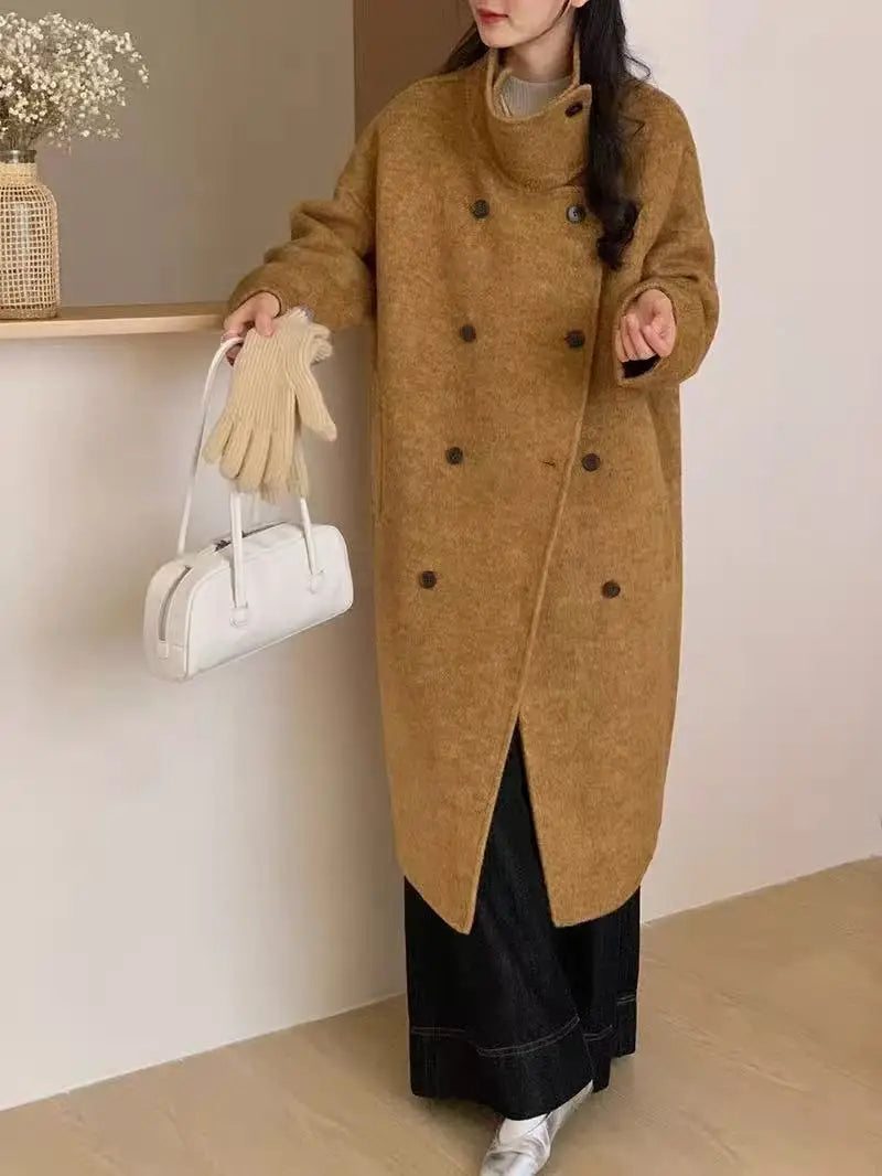 Women’s double-sided cashmere coat