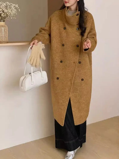 Women’s double-sided cashmere coat