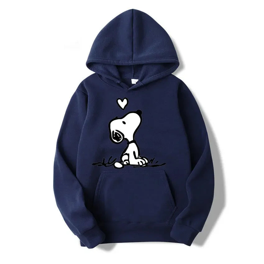 Unisex Snoopy cartoon hoodie for spring/autumn