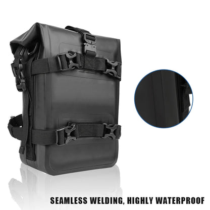 Compact protective bag for motorcycle maintenance gear