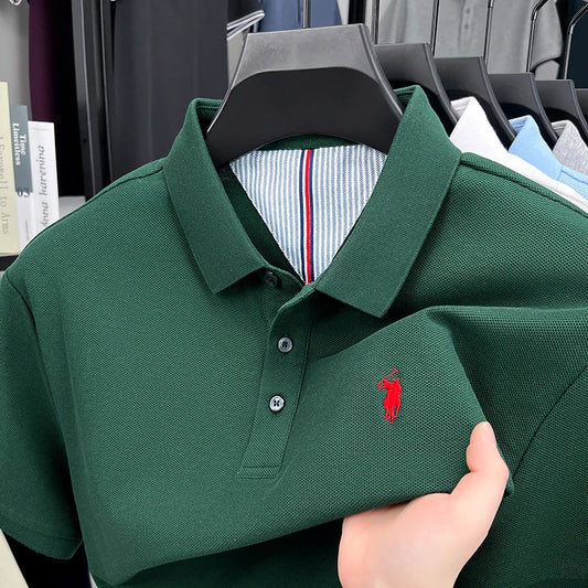 Men’s 100% cotton short sleeve polo shirt