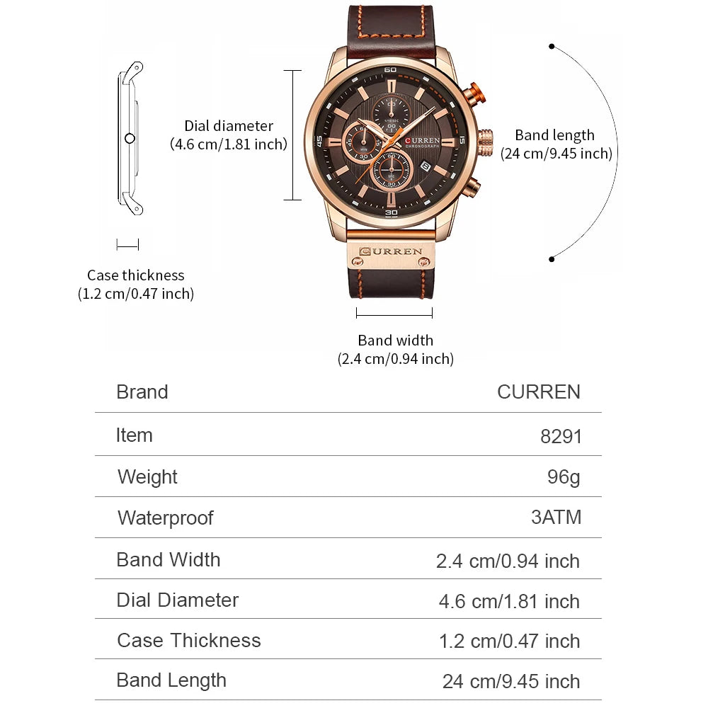 CURREN Fashion Date Quartz Watch—durable, fashionable, and reliable