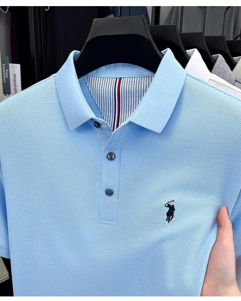 Men’s 100% cotton short sleeve polo shirt