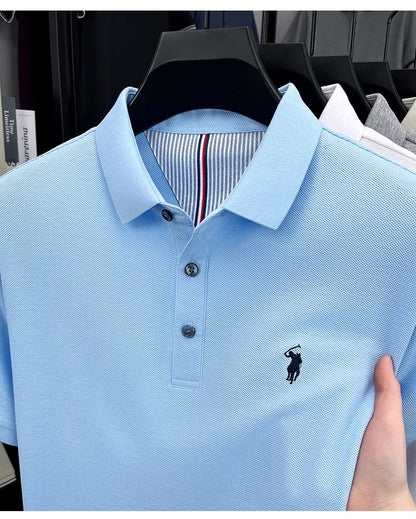 Men’s 100% cotton short sleeve polo shirt
