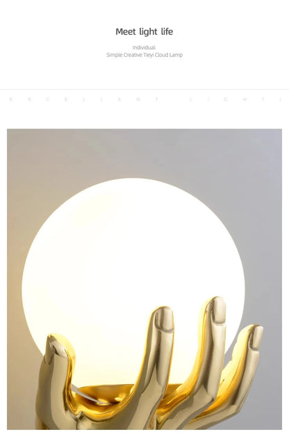 Creative resin and glass bedside wall light for stylish décor