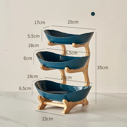 Modern plastic dessert stand for fruits, candy, and treats
