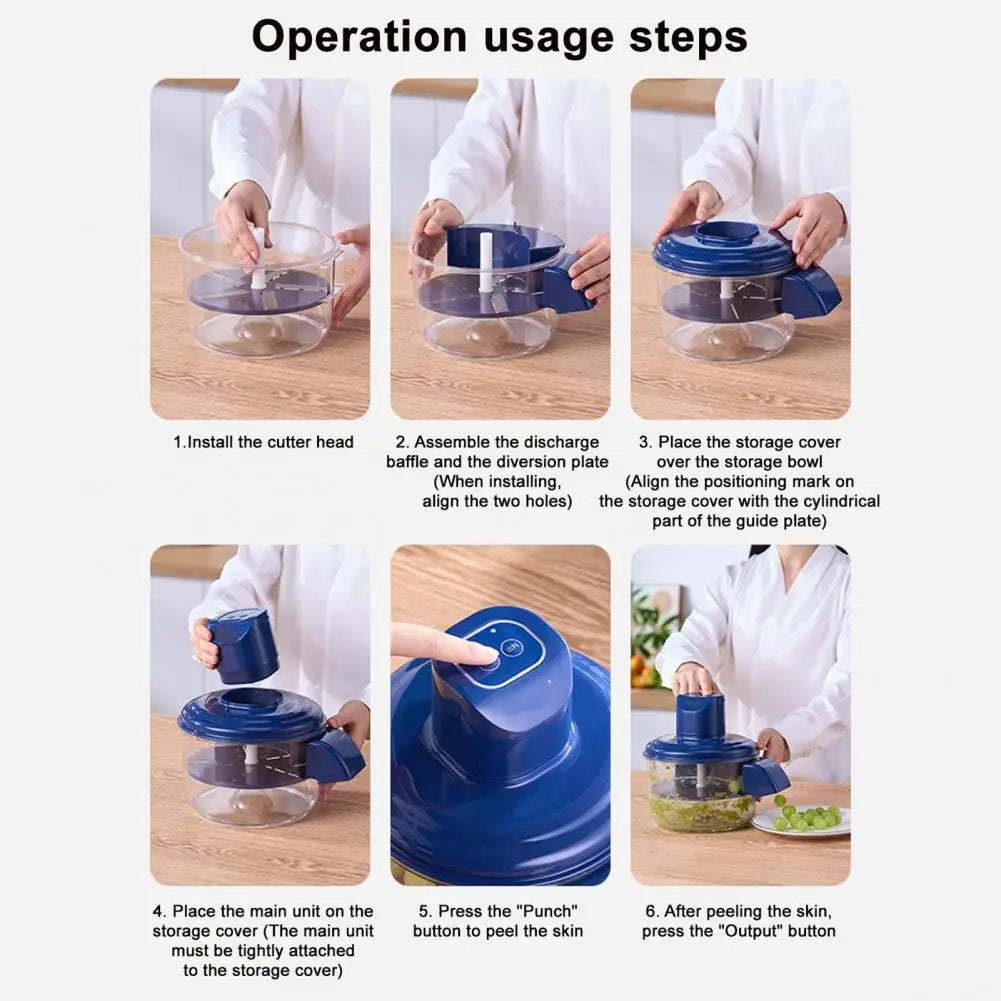Rust-proof stainless steel electric fruit peeler