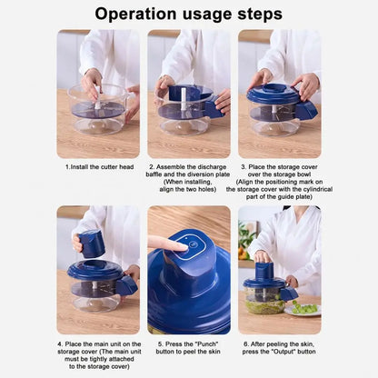 Rust-proof stainless steel electric fruit peeler