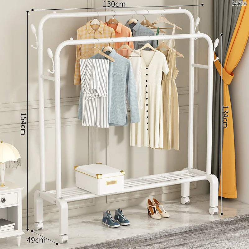 Freestanding clothes organizer for easy drying and hanging clothes