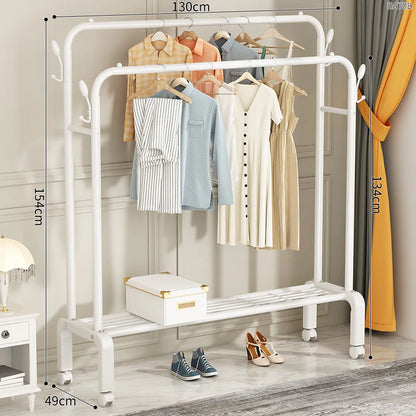 Freestanding clothes organizer for easy drying and hanging clothes