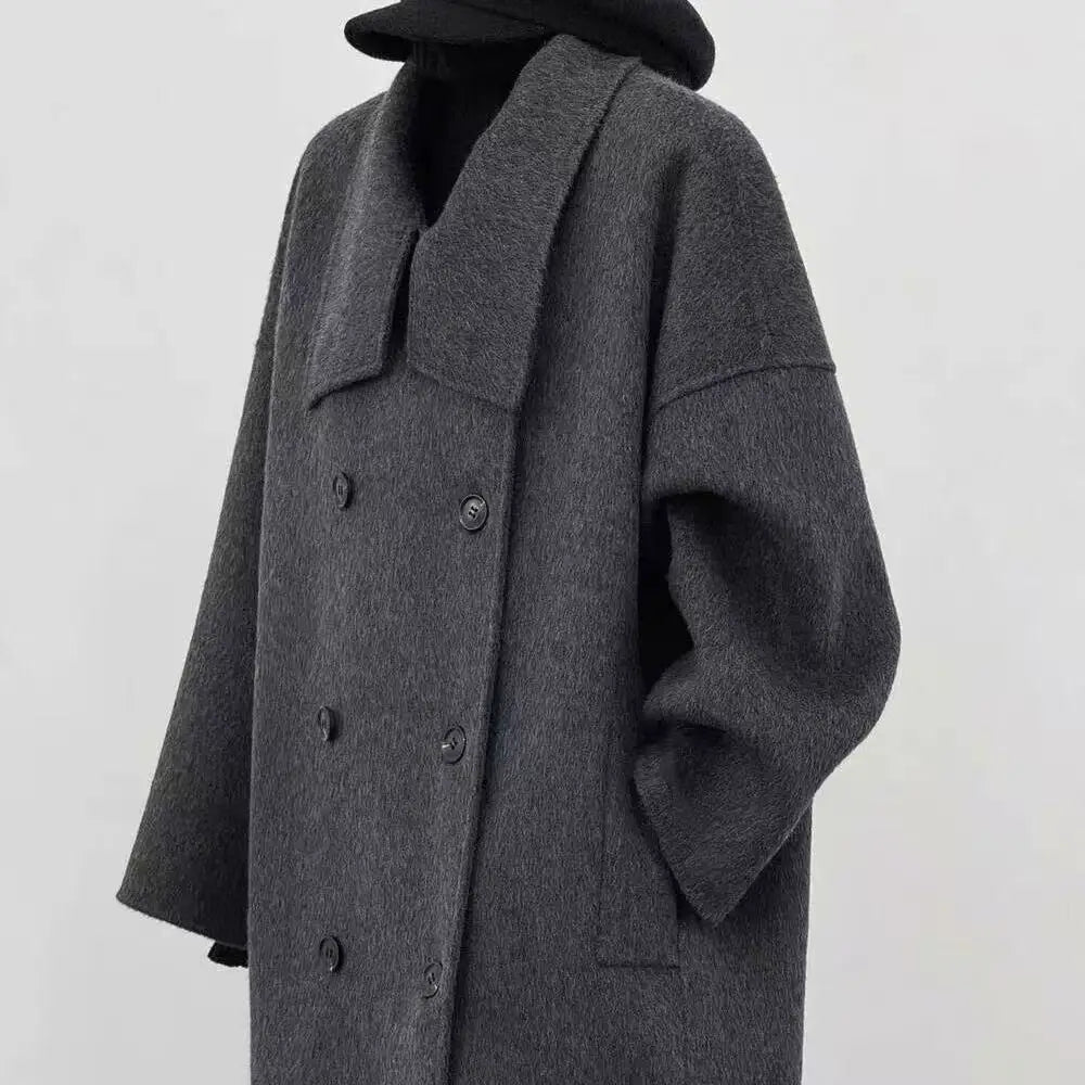 Women’s double-sided cashmere coat