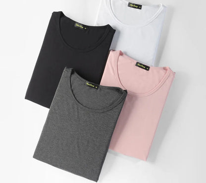Sweat-absorbent classic round-neck gym undershirts
