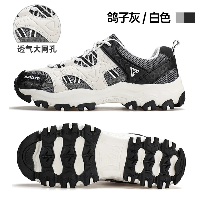 Unisex Outdoor Sneakers Wear-resistant Hiking Shoes For Men Women Non-Slip Tactical Climbing Shoes Breathable Trekking Sneakers