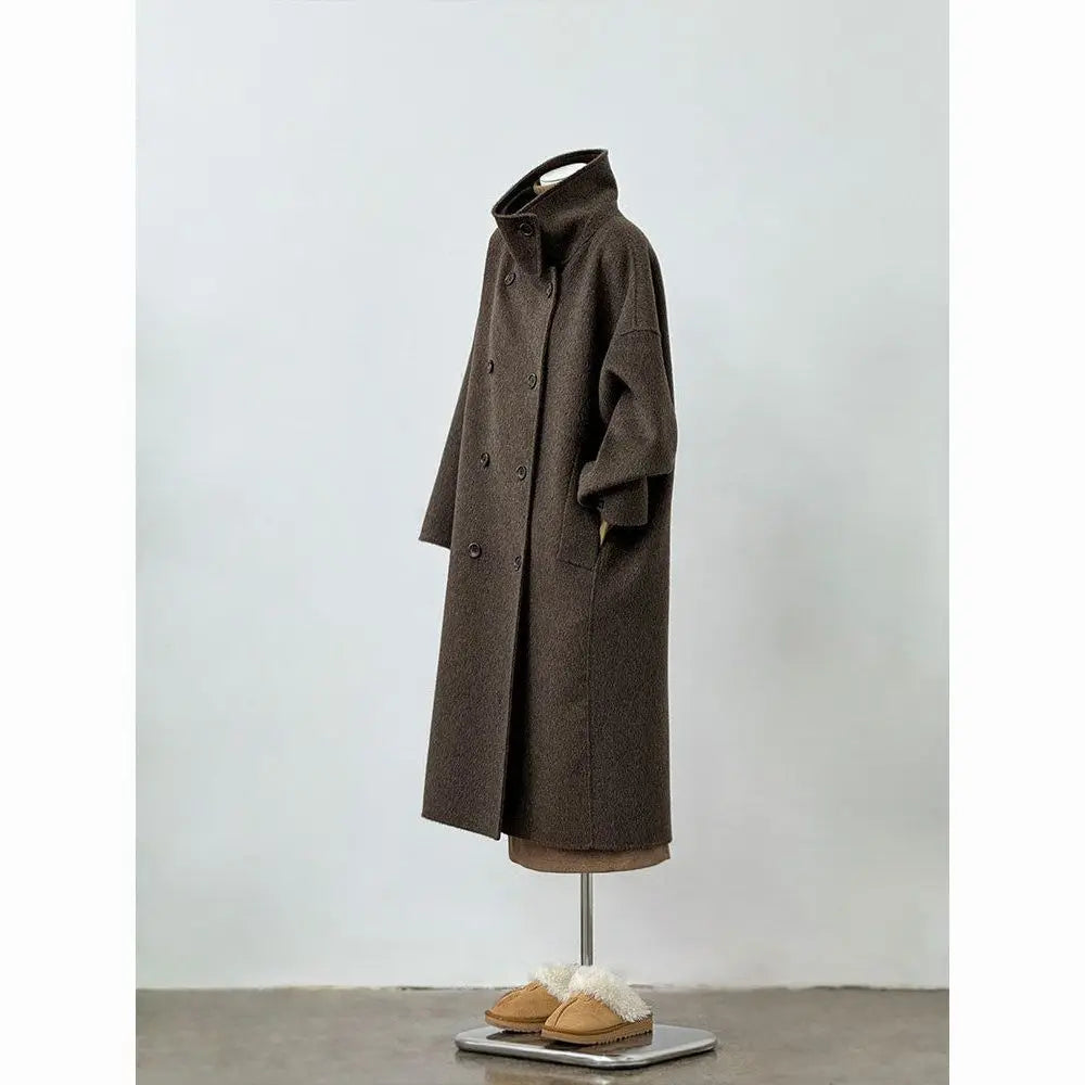 Women’s double-sided cashmere coat