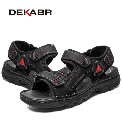 Fashionable non-slip outdoor leather sandals