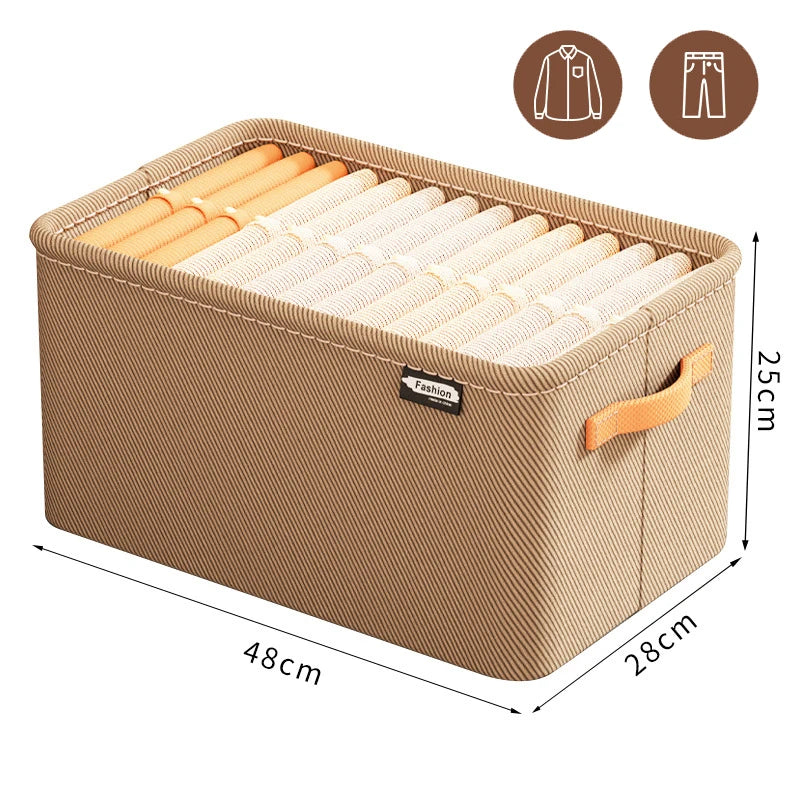 Durable wardrobe storage solution for sweaters, pants, and more