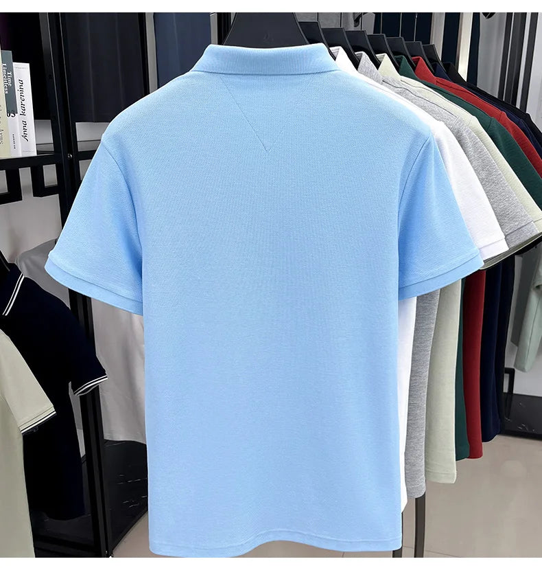 Men’s 100% cotton short sleeve polo shirt