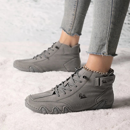 Women’s Winter Ankle Boots – Waterproof, Plush Fur Lined