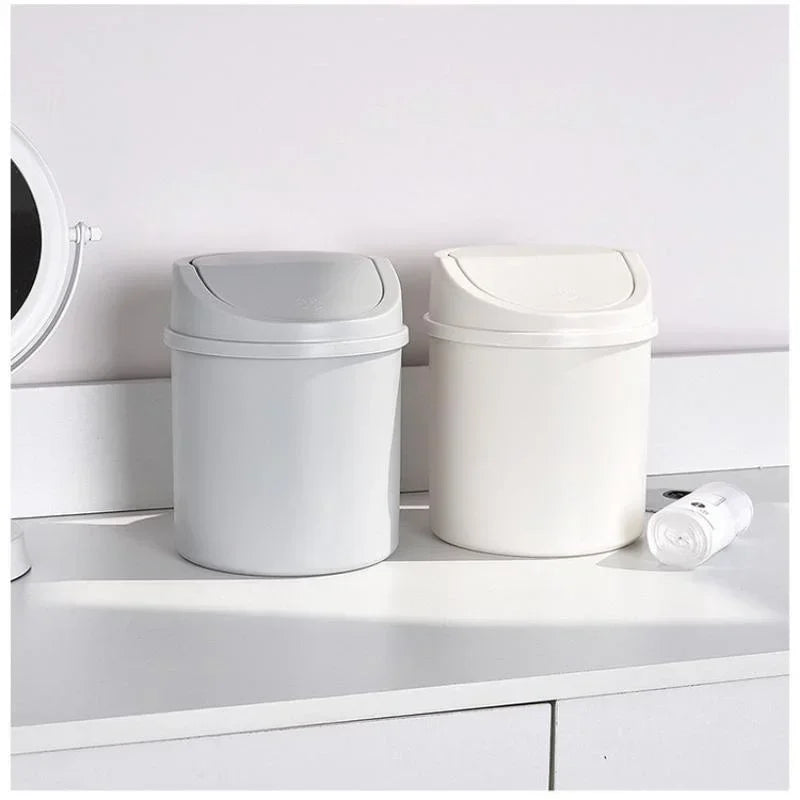 Portable mini waste bin for office, vanity, or study table
