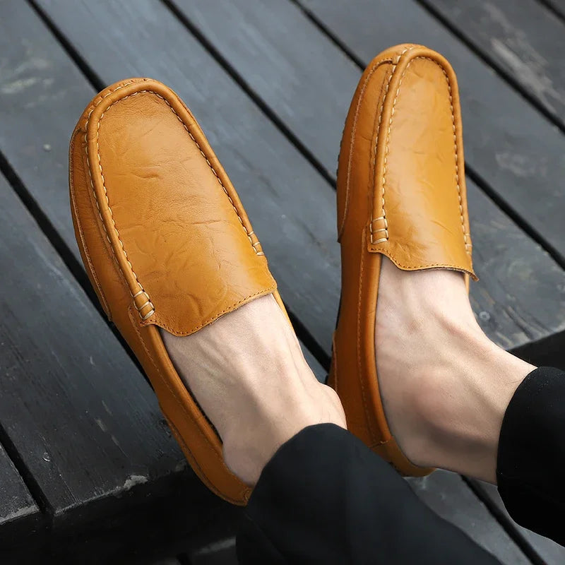 Stylish men’s classic moccasins for work and outings