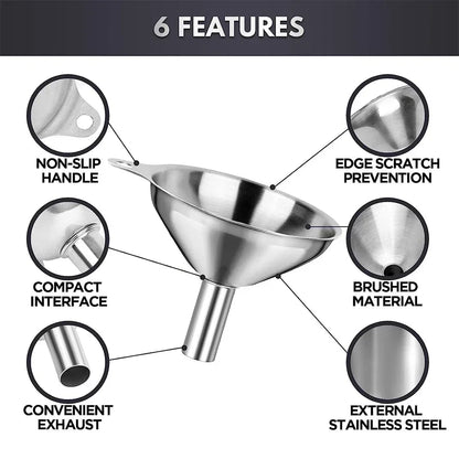 Small funnels for essential oils, liquids, and powders