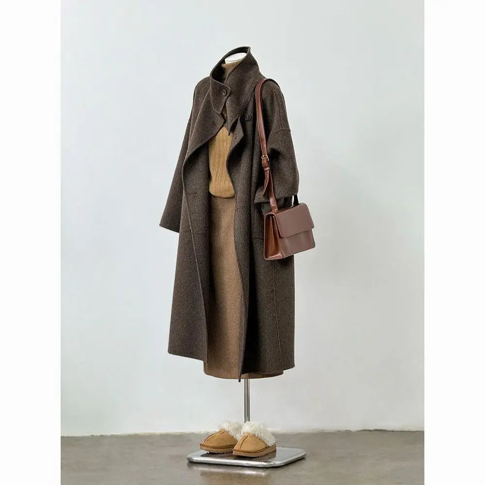 Women’s double-sided cashmere coat