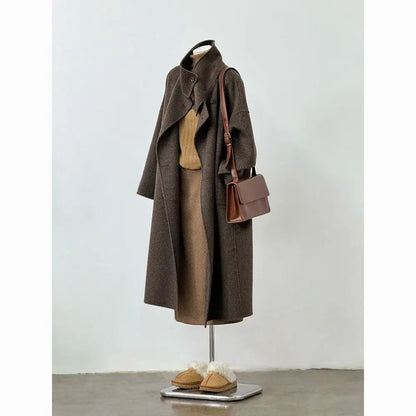 Women’s double-sided cashmere coat