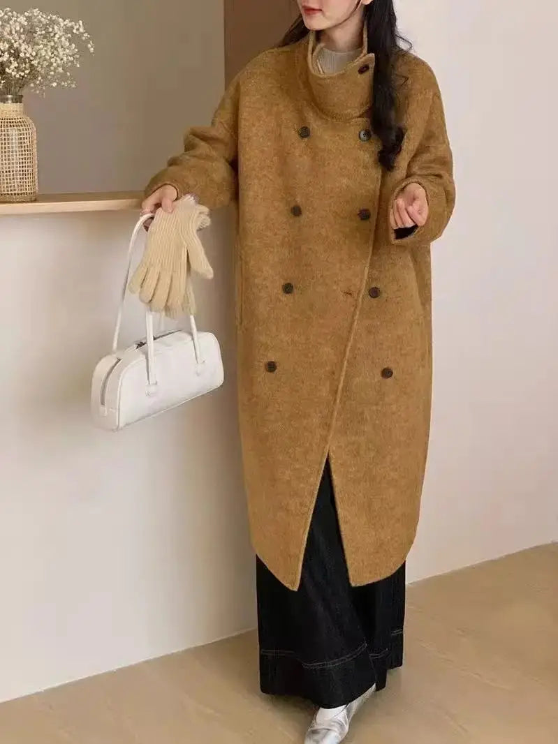 Women’s double-sided cashmere coat