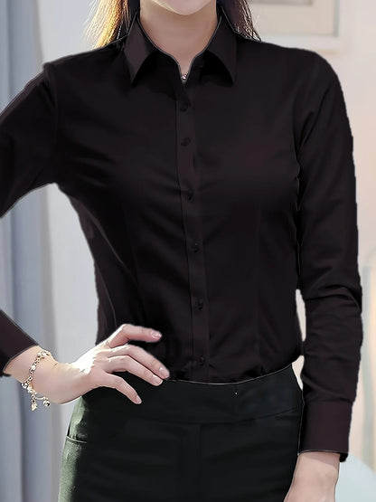 Elegant Office Shirt – Women’s Slim Fit Dress Top