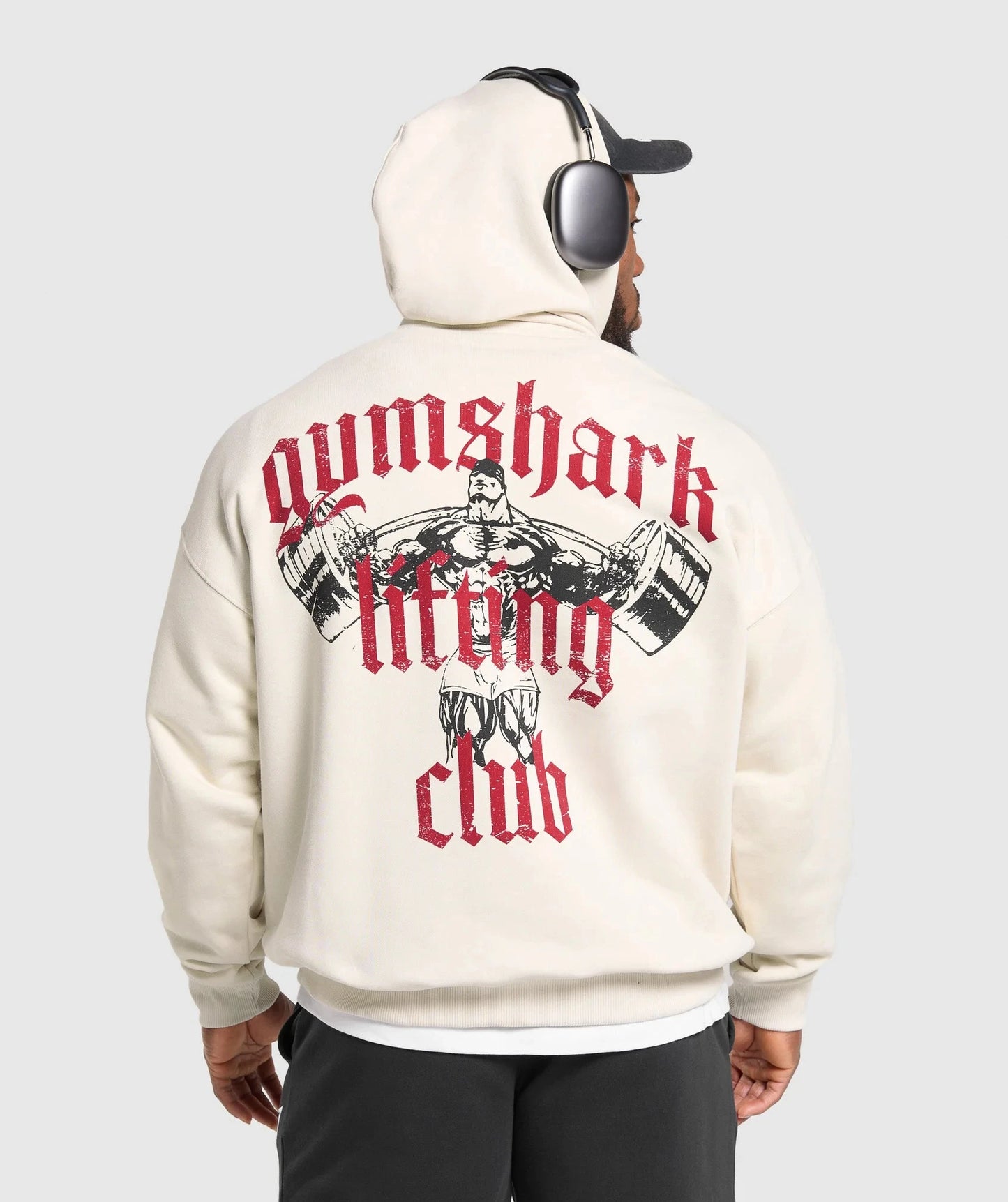 Trendy unisex letter-print hooded sweatshirt