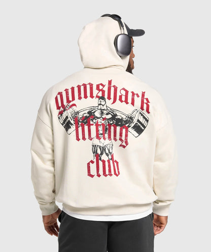 Trendy unisex letter-print hooded sweatshirt