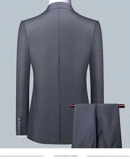 Elegant groomsmen suit jacket, vest & pants