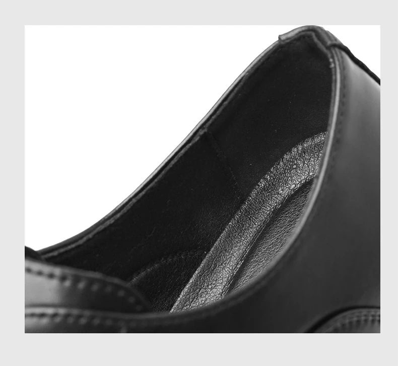 Solid color casual and business dress shoes