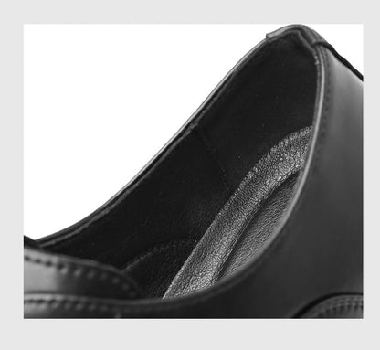 Solid color casual and business dress shoes
