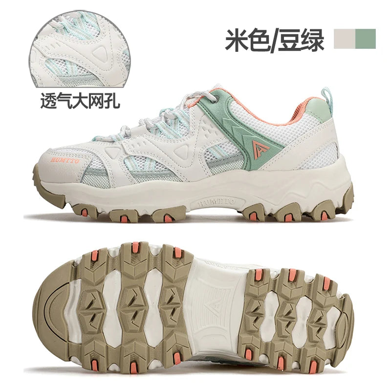 Unisex Outdoor Sneakers Wear-resistant Hiking Shoes For Men Women Non-Slip Tactical Climbing Shoes Breathable Trekking Sneakers