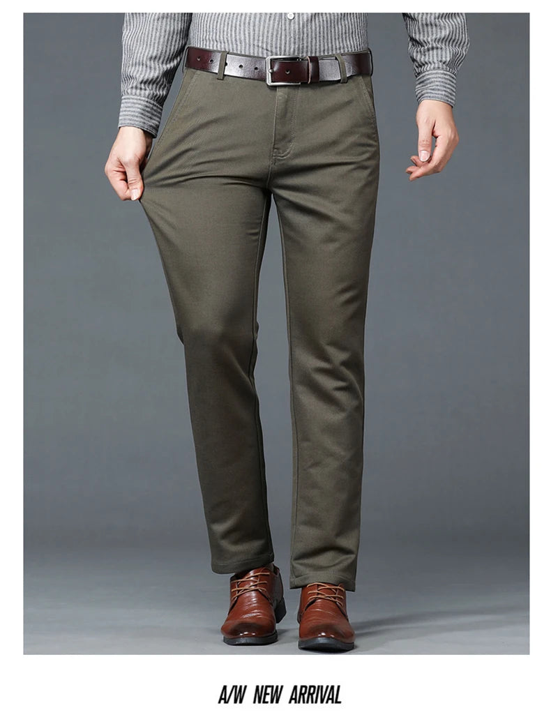Luxury business casual suit pants, regular fit