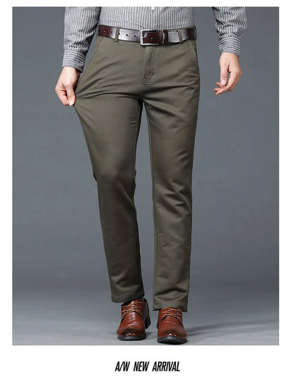 Luxury business casual suit pants, regular fit