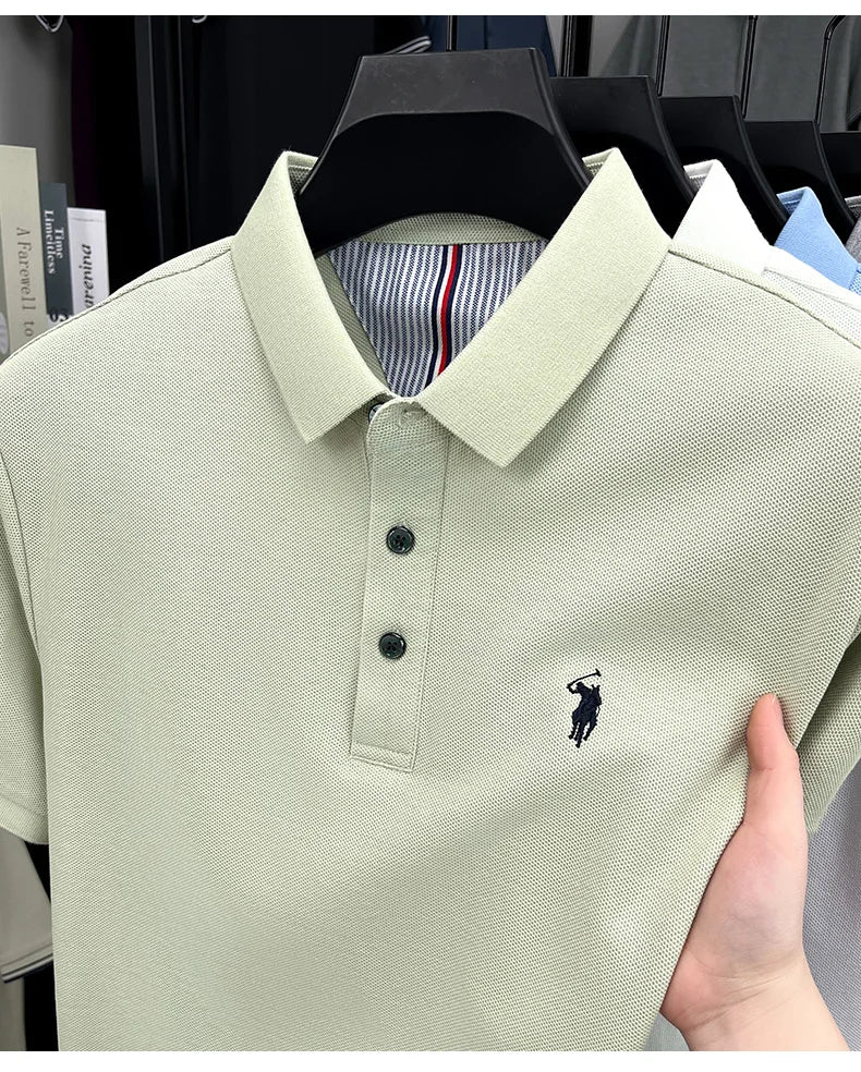 Men’s 100% cotton short sleeve polo shirt