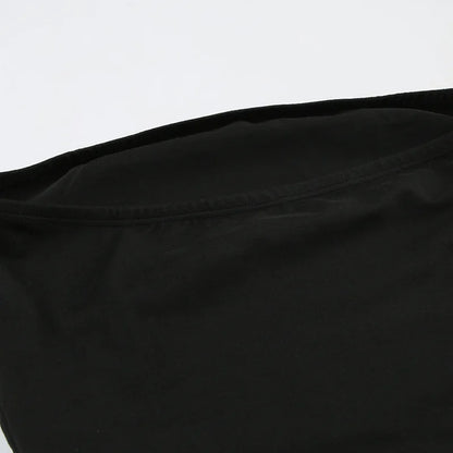 Women’s gothic black strapless tube top