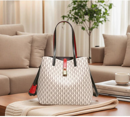 CH Leather Crossbody Bag – Large Capacity Daily Tote