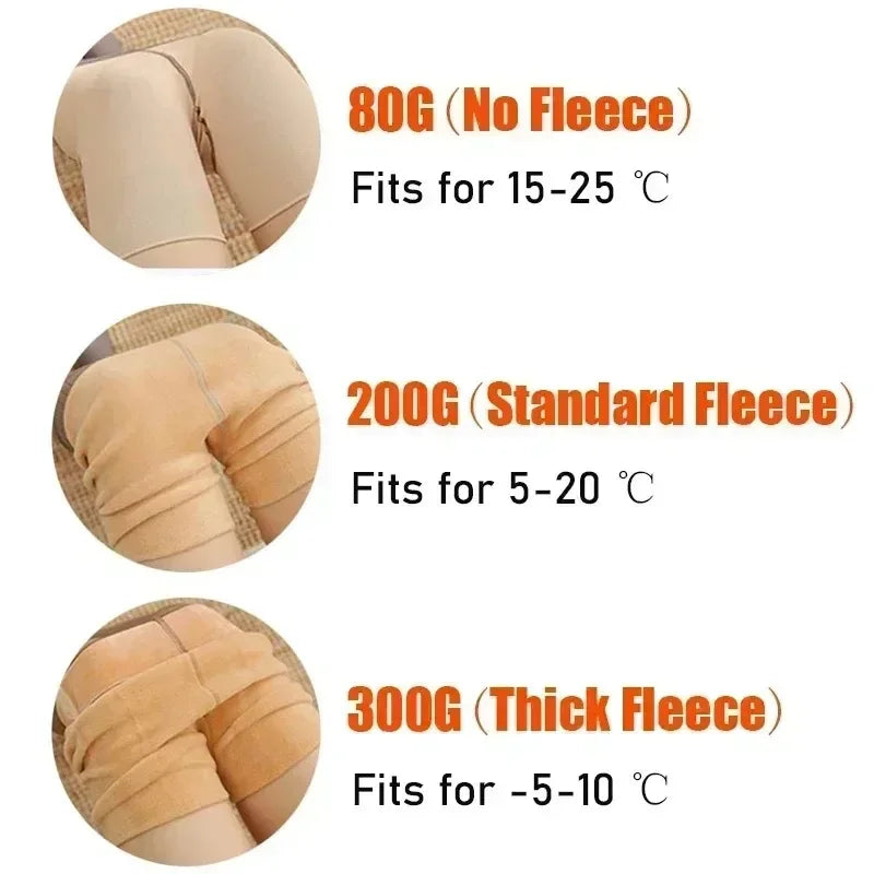 Fleece Thermal Leggings – High Waist, Cozy & Stretch