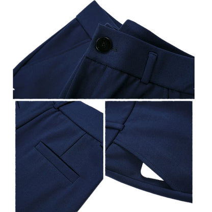 Women’s high-waist stretch casual trousers