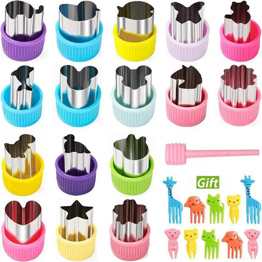 Creative food cutter set for kids’ snacks