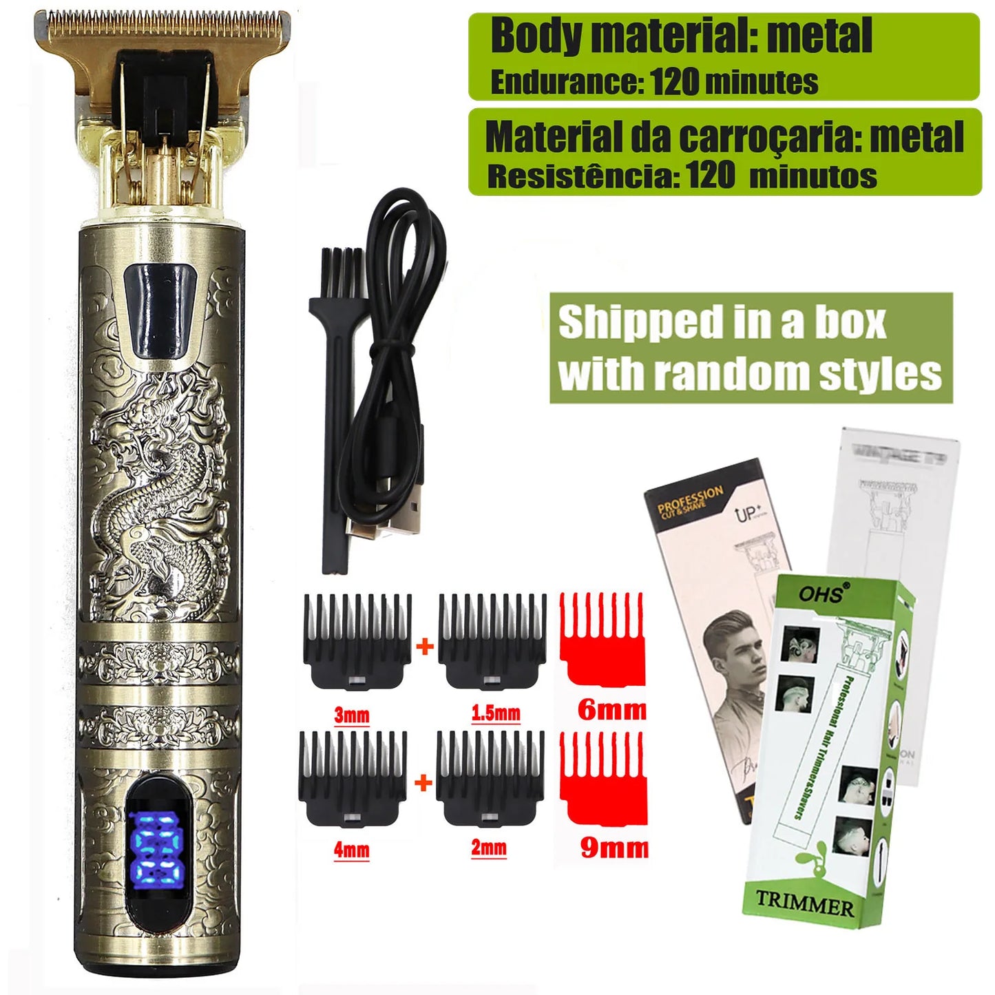 T9 Cordless Electric Hair Trimmer
