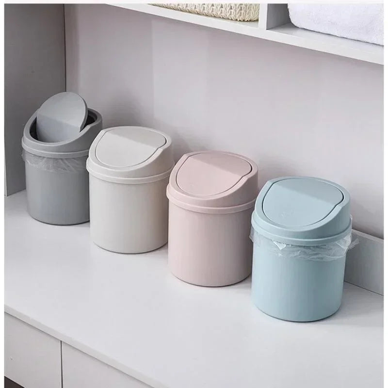Portable mini waste bin for office, vanity, or study table