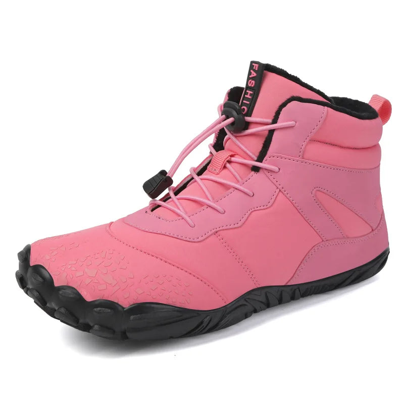 Winter Snow Boots – Warm Fur Lined, Non-Slip Barefoot Style