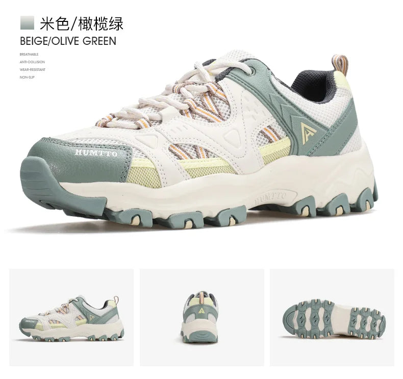Unisex Outdoor Sneakers Wear-resistant Hiking Shoes For Men Women Non-Slip Tactical Climbing Shoes Breathable Trekking Sneakers