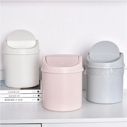 Portable mini waste bin for office, vanity, or study table