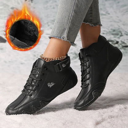 Women’s Winter Ankle Boots – Waterproof, Plush Fur Lined